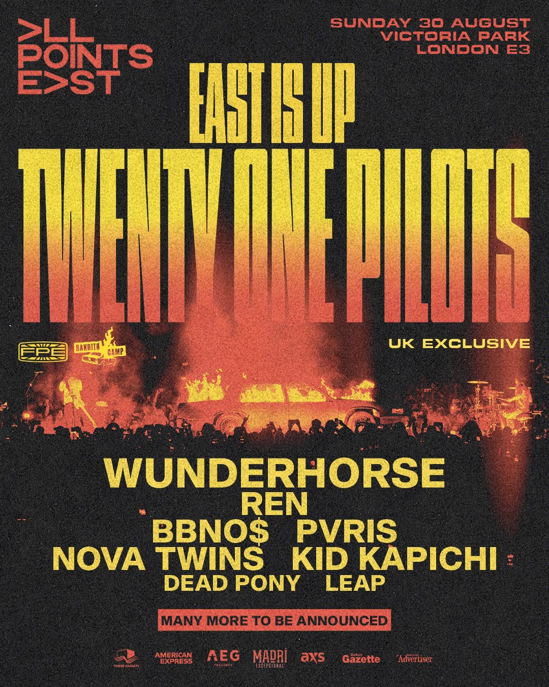 All Points East Festival 2026 - Twenty One Pilots Tickets