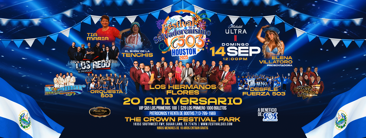 FESTIVAL SALVADORE\u00d1ISIMO 503 HOUSTON