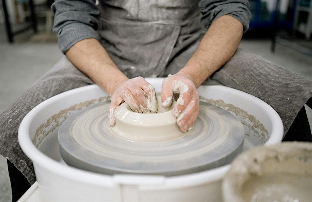 Pottery wheel + hand building workshop beginner try out 2.5 hours