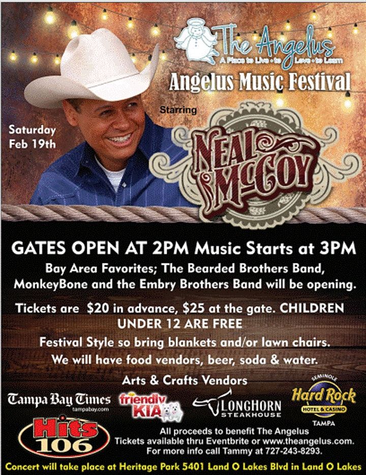 Angelus Music Festival Starring Neal McCoy | 5401 Land O' Lakes Blvd