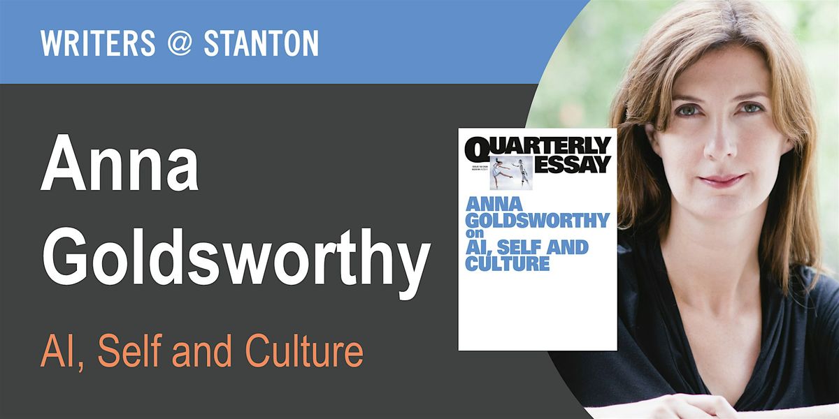 Writers @ Stanton: Anna Goldsworthy