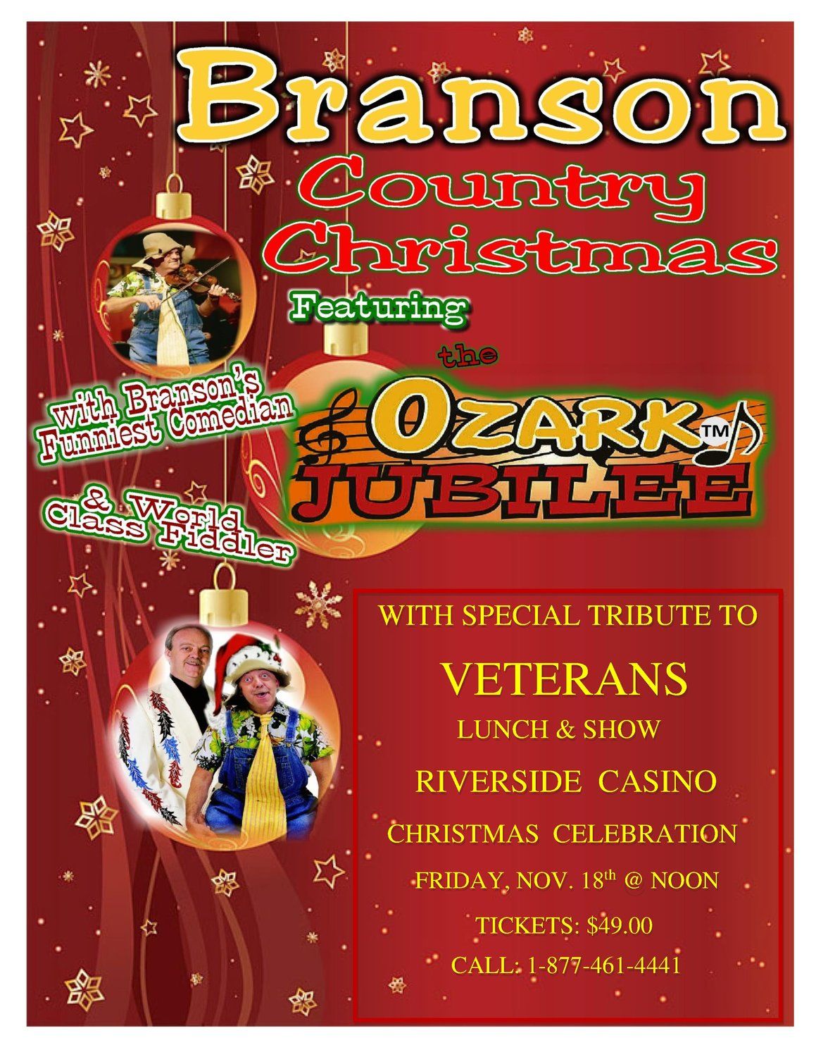 Country Christmas Jubilee Show at Presleys Country Jubilee