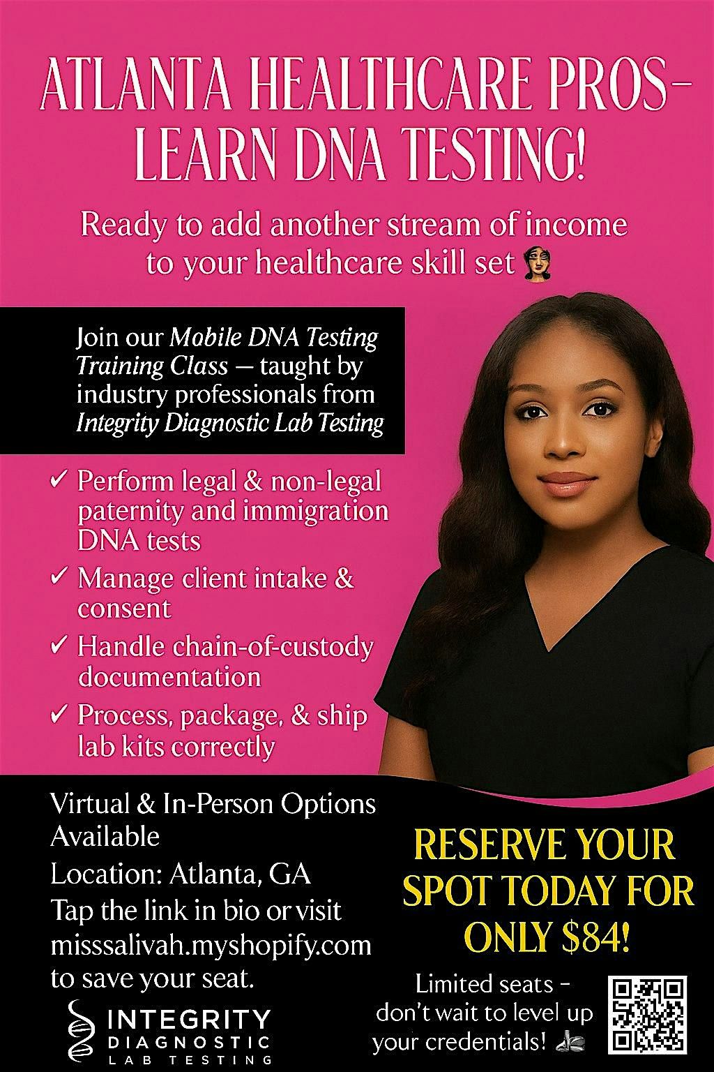 Mobile Diagnostic Lab Training \u2014  In-Person (Atlanta)