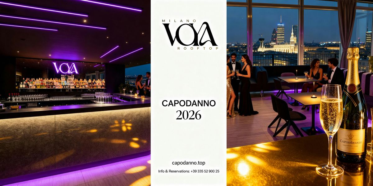 Capodanno 2026 al Voya Rooftop Milano | Cena Royale Panoramica 20\u00b0 Piano