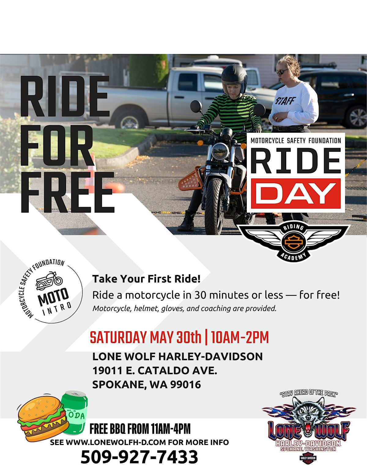 LEARN TO RIDE A MOTORCYCLE FOR FREE