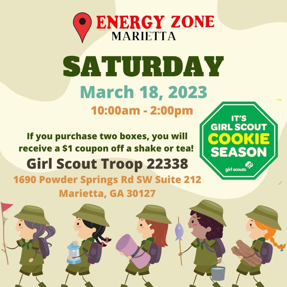 Girl Scout Pop Up Energy Zone Marietta, Powder Springs, GA March 18