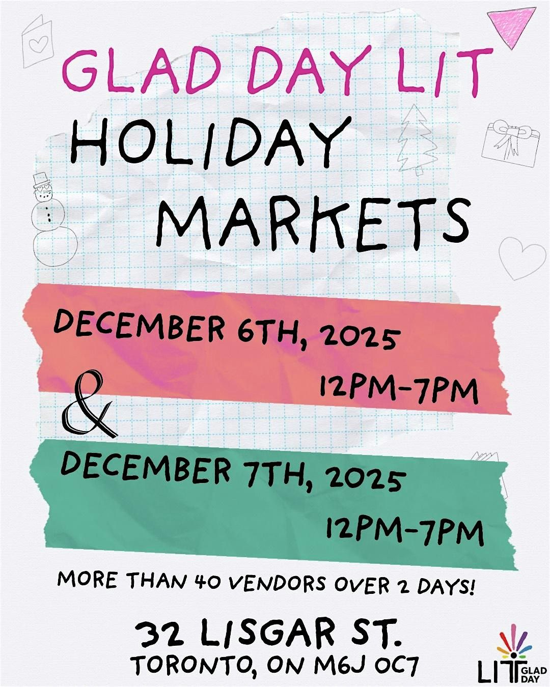 Glad Day's Queer Art & Craft Market : Holiday Edition
