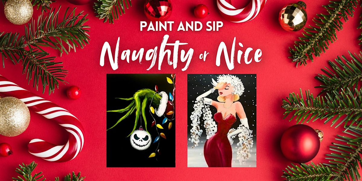 Naughty or Nice Paint and Sip