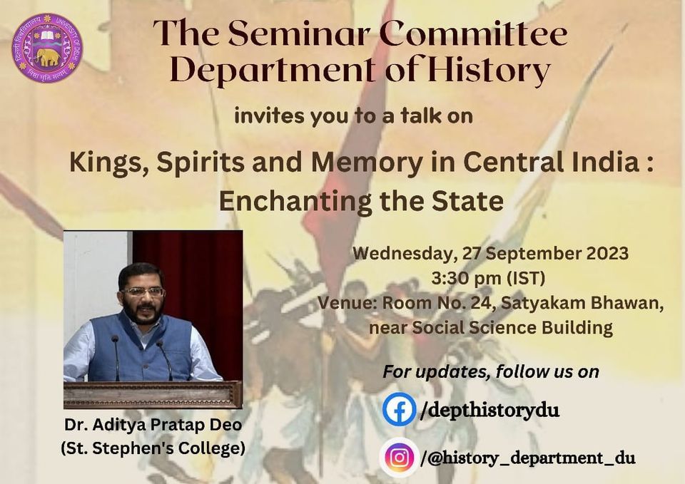 Talk by Dr. Aditya Pratap Deo