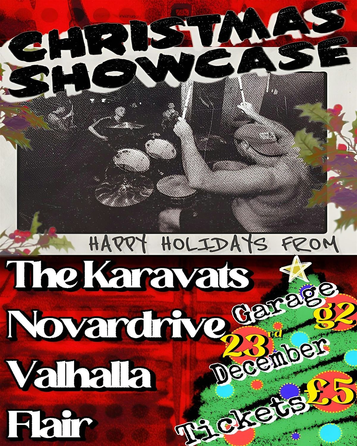 A Christmas Showcase with The Karavats, Flair, Valhalla and Novardrive