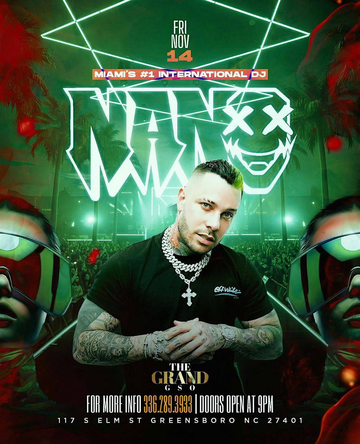 FREE PASSES | DJ NANO | MIAMI\u2019s #1 INTERNATIONAL DJ | FRI\/NOV\/14TH |