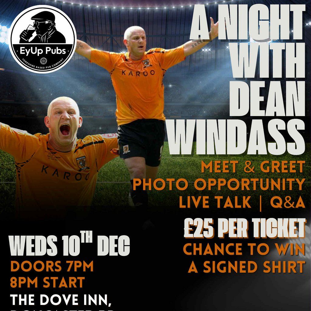 Night with Dean Windass - Dove inn, Barnsley.