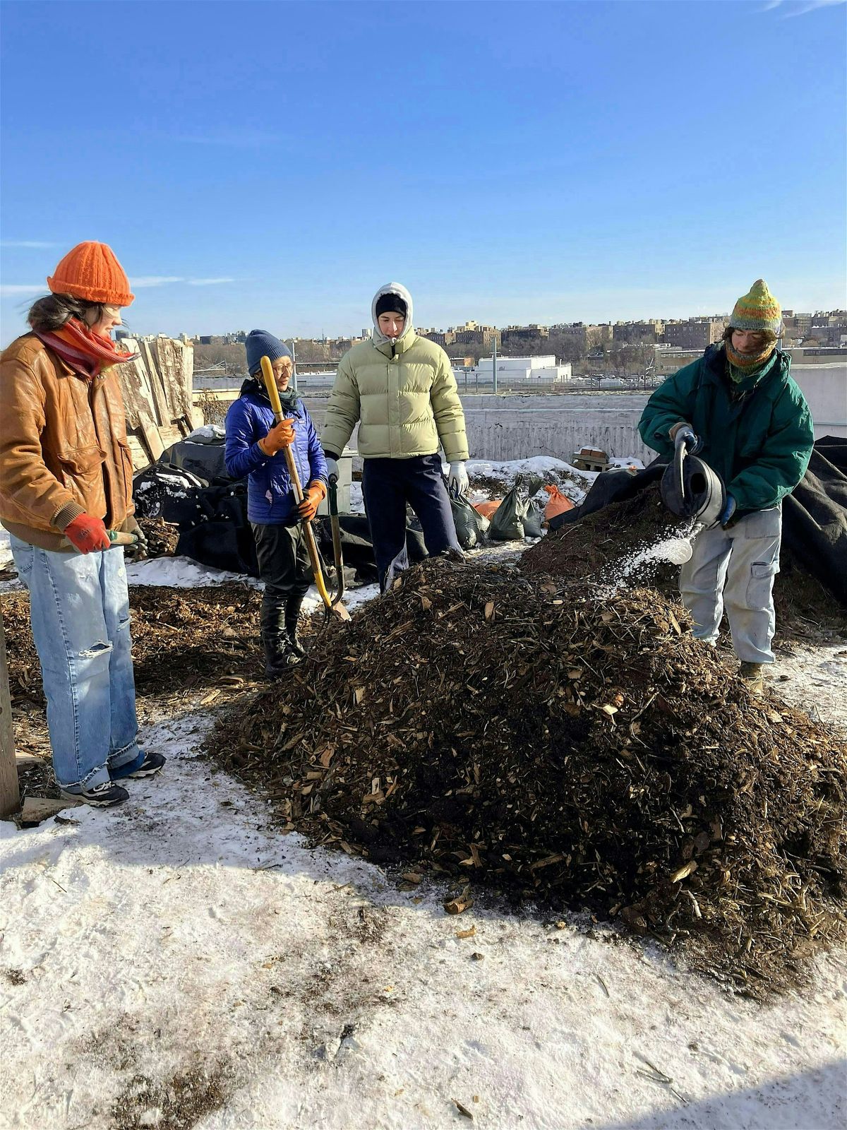 Compost Volunteer Event at SkyFarm LIC