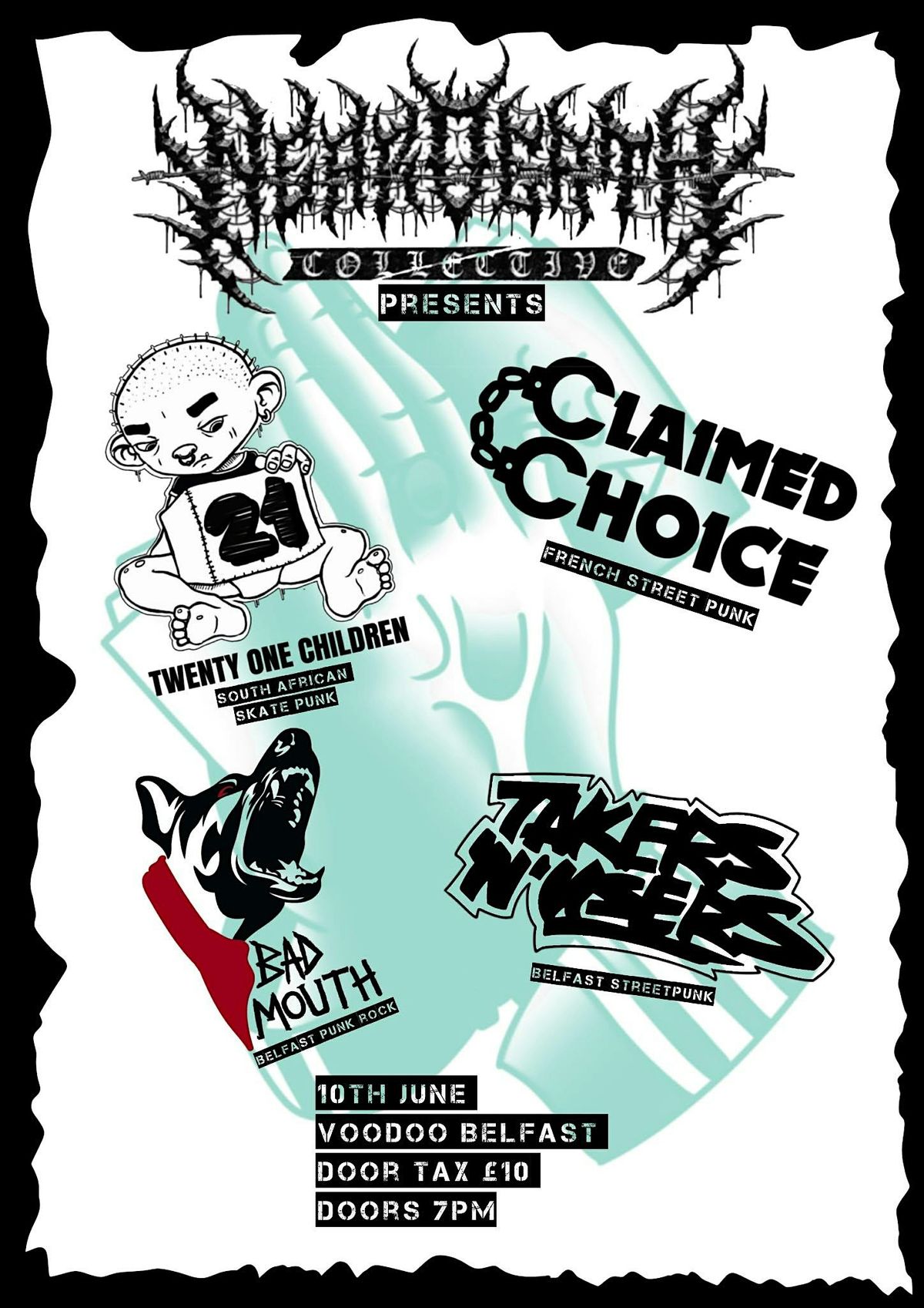 Claimed Choice (fr), Twenty One Children (Afr), Takers n' Users, Badmouth