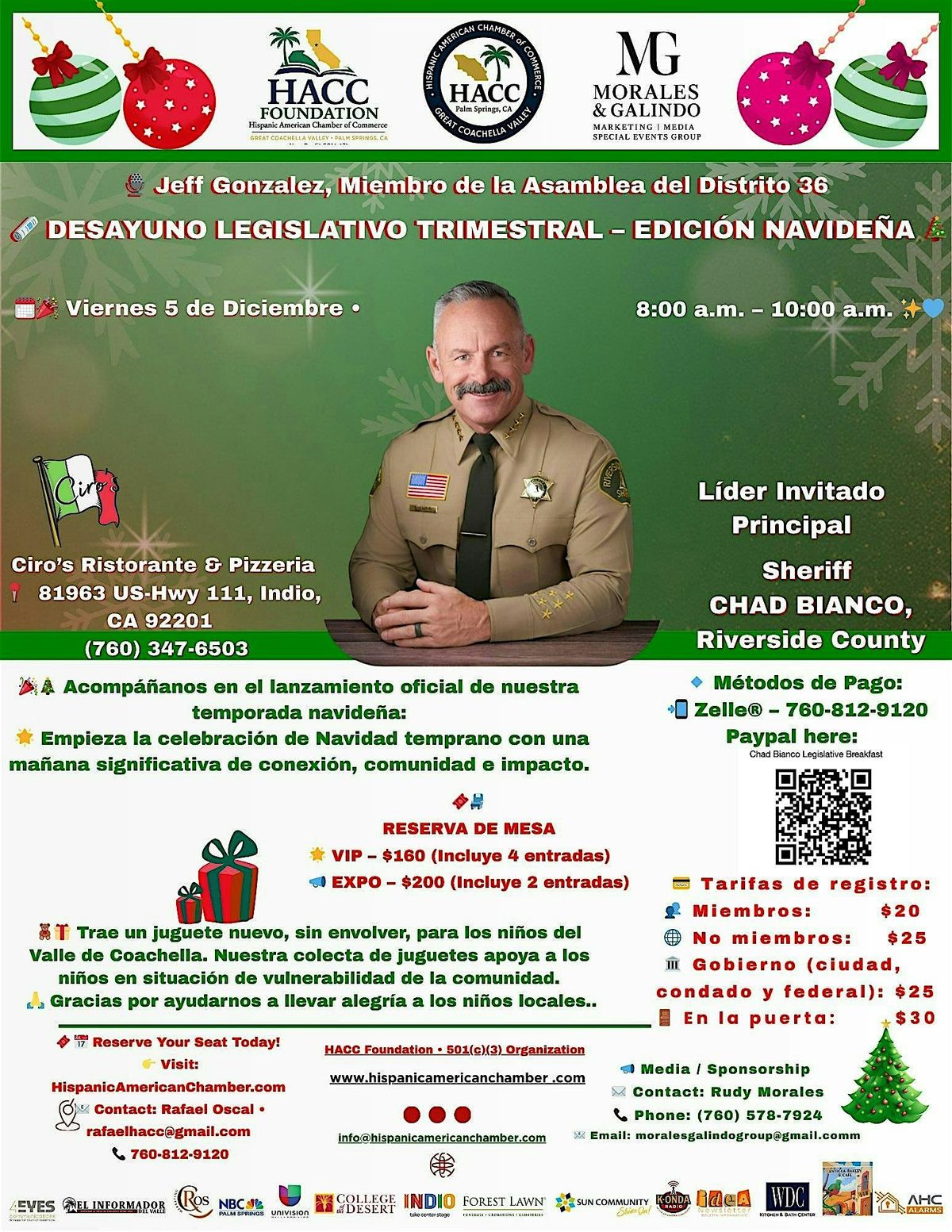 Jeff Gonzalez, Assemblymember District 36 \ufe0f Quarterly Legislative Breakf