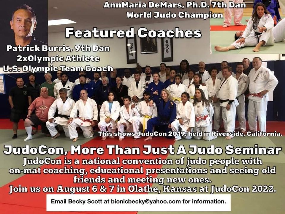 JudoCon 2022 Mat, Olathe, KS August 6 to August 7