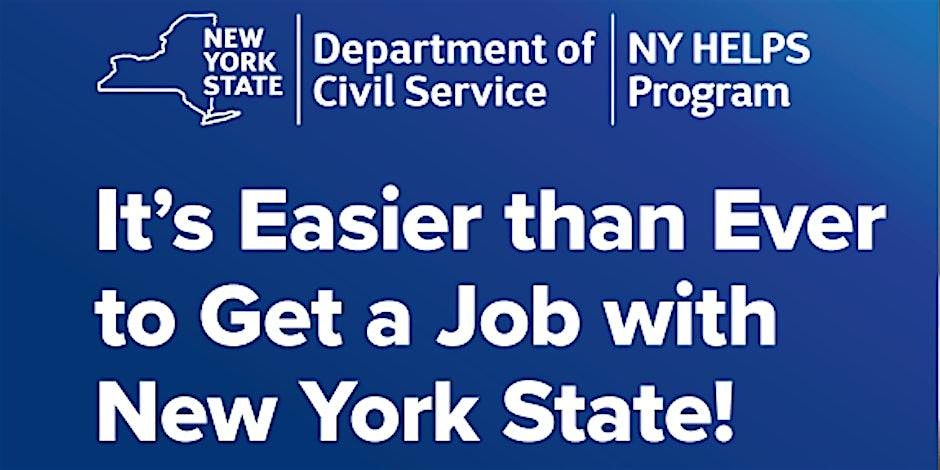 Buffalo Workshop to learn about Civil Service Careers and NY HELPS