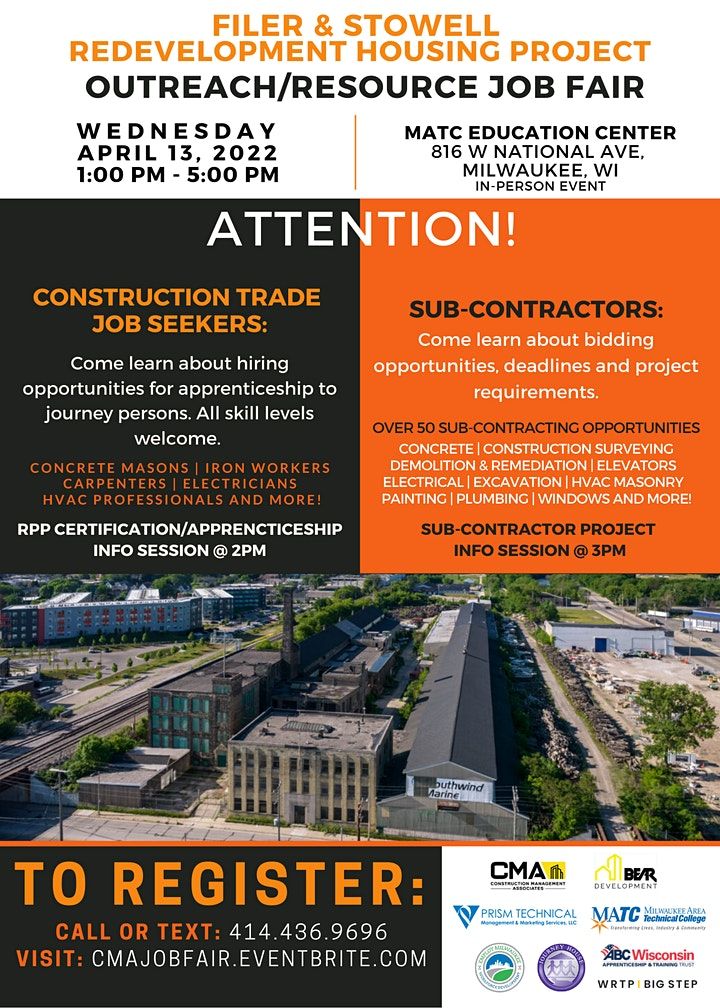 Filer & Stowell Redevelopment Project Outreach/Resource Job Fair