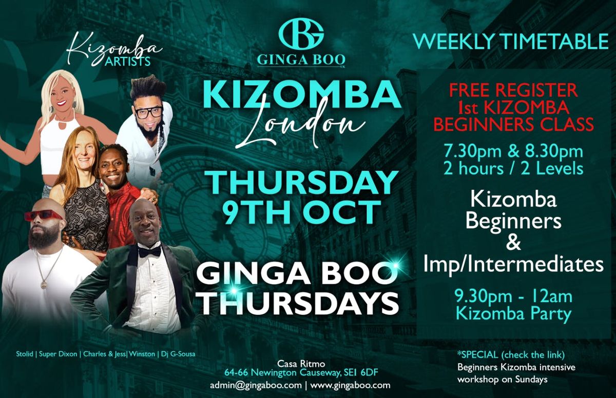 Kizomba classes & Party weekly Thursdays