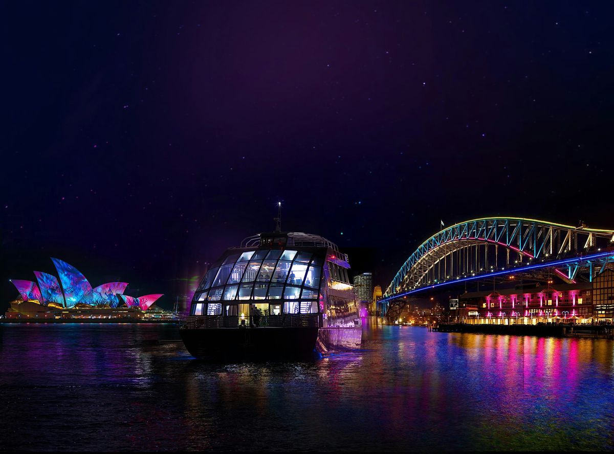 Vivid Glass Boat Dinner Cruise