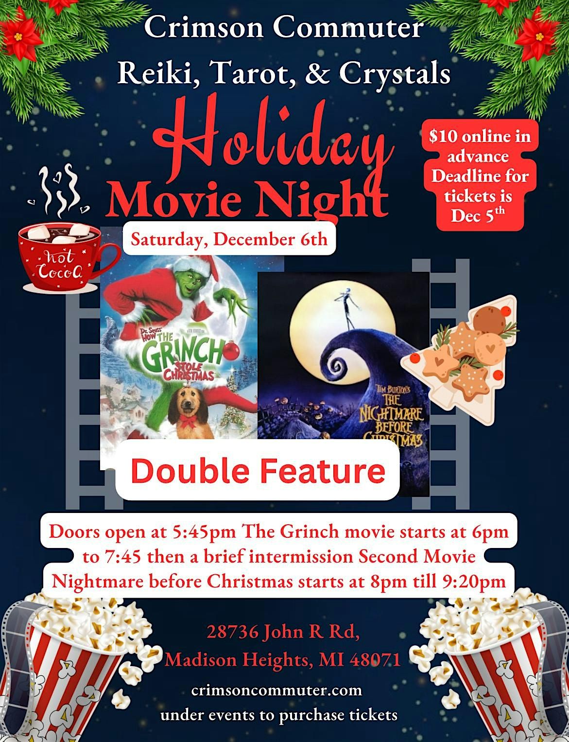 Holiday Movie Night Double Feature!