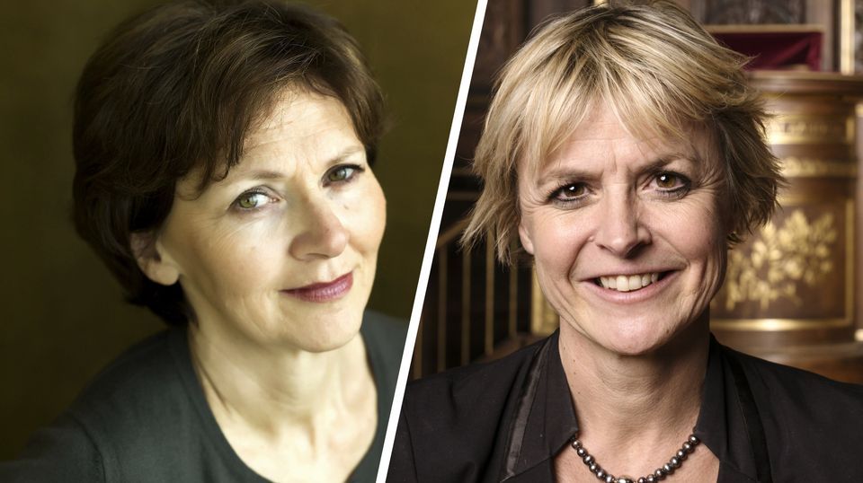 Sylvie Kauffmann (FR) og Lykke Friis - International Forfatterscene