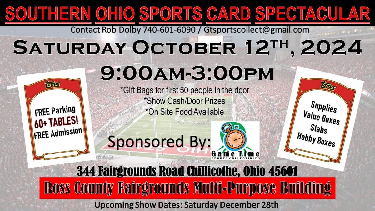 Chillicothe Fall Sports Card Show Ross County Fairgrounds