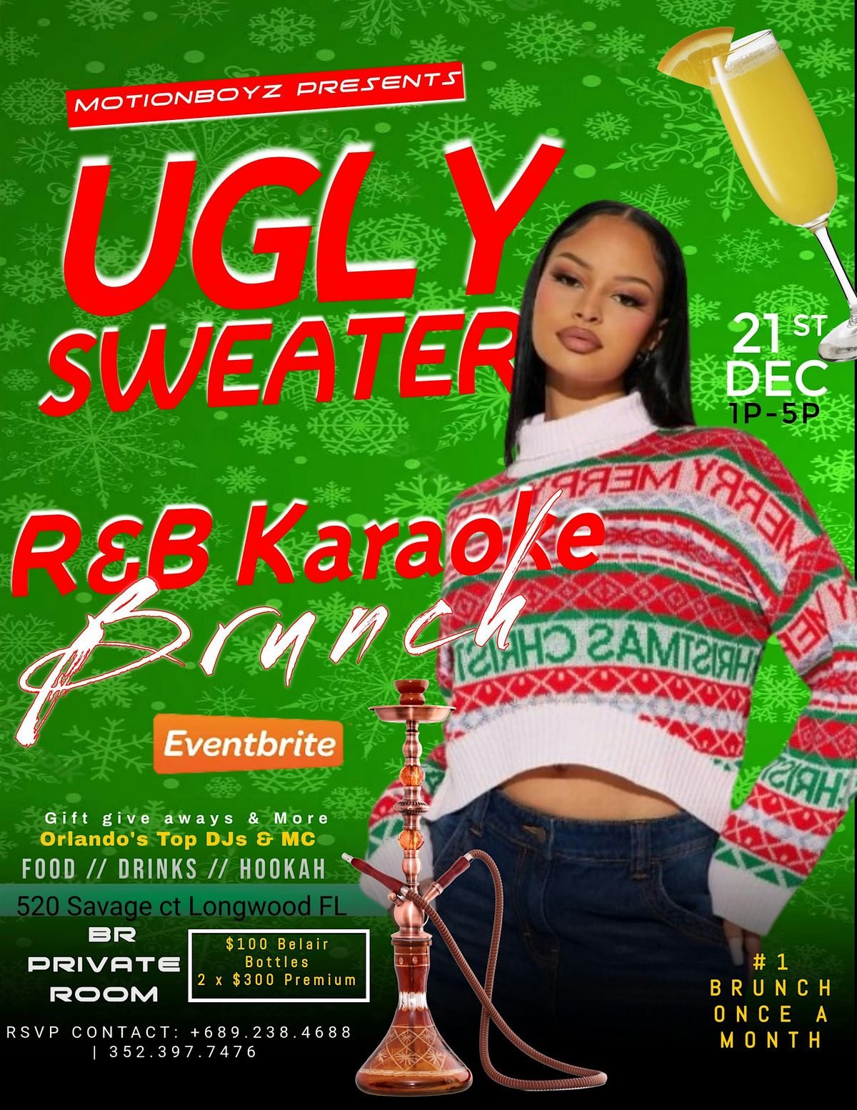 RNB Karaoke Brunch Ugly Sweater