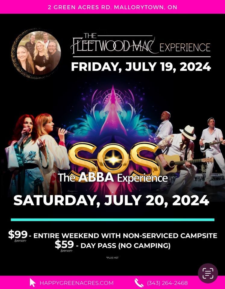 Fleetwood Mac Experience & SOS The ABBA Experience Tribute Shows 