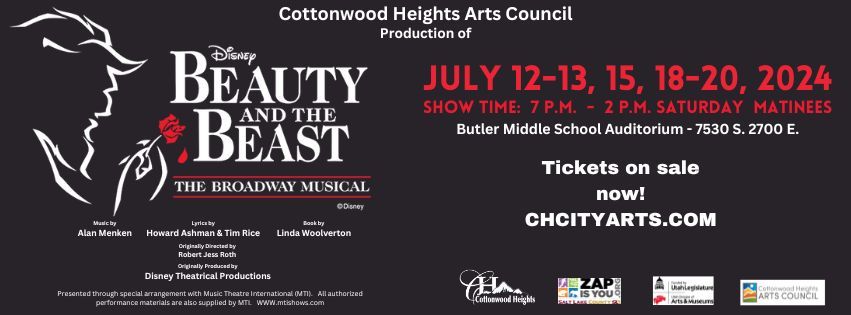 Cottonwood Heights Arts Council Presents Disneys Beauty And The Beast 