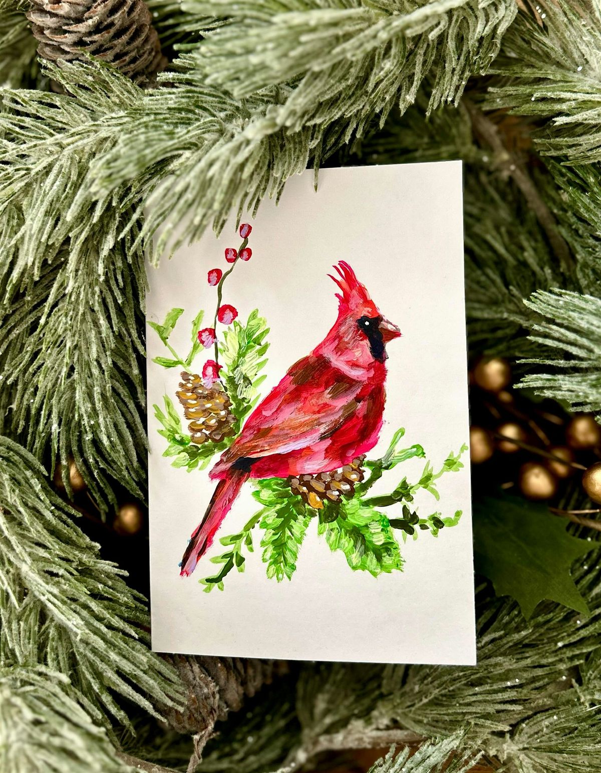 Holiday Greeting Card Paint & Sip