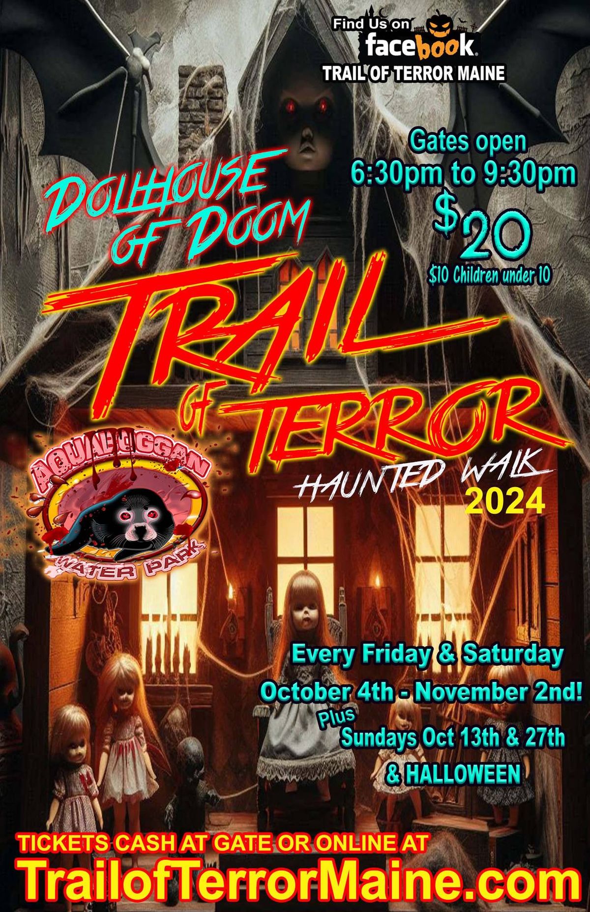 2024 Trail of Terror Haunted Walk Aquaboggan Aquaboggan Waterpark