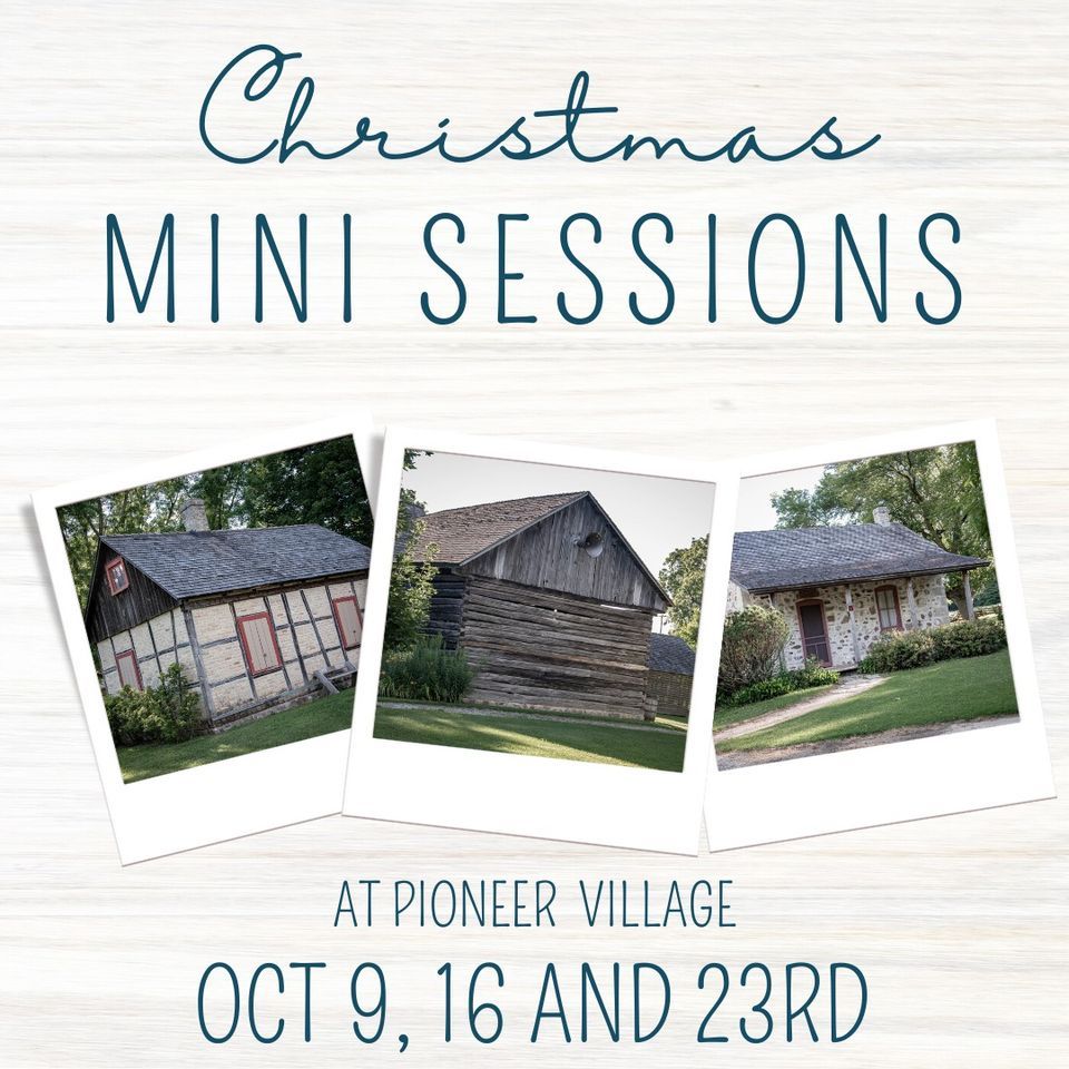 Christmas Mini Sessions 2022 Ozaukee County Pioneer Village