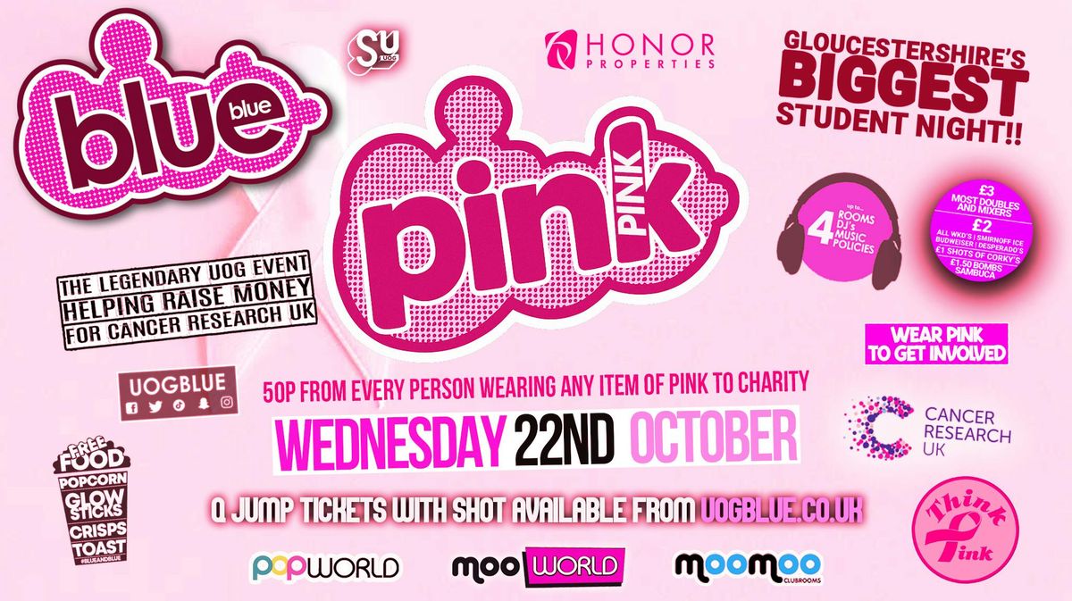 Blue & Blue Wednesdays | \ud83e\ude77 PINK & PINK \ud83e\ude77 Gloucestershire\u2019s Biggest Student Night \ud83d\udc99