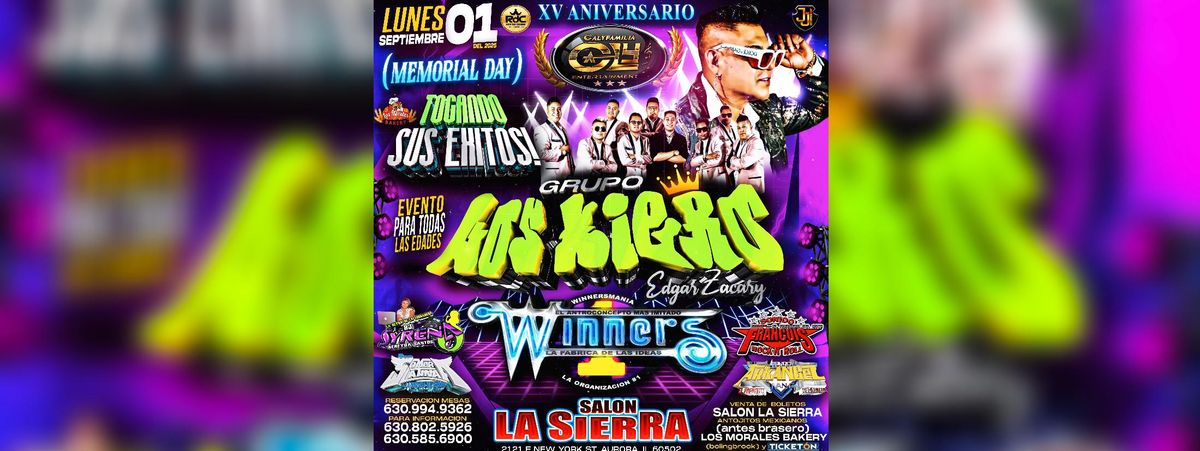 LOS KIERO EN EL ANIVERSARIO SONIDO CALY