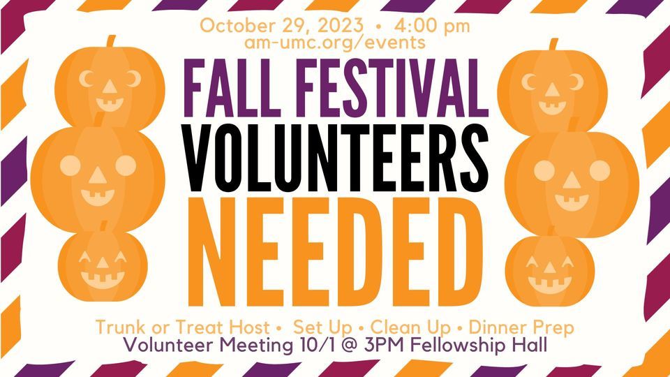 Fall Festival Volunteer Meeting | A&M United Methodist Church, College ...