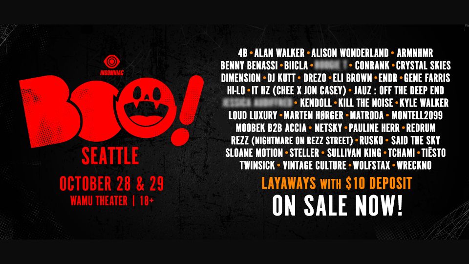 Boo! Seattle 2022 @ Wamu Theater (18+) \O/ #RaveMeetup | WAMU Theater ...