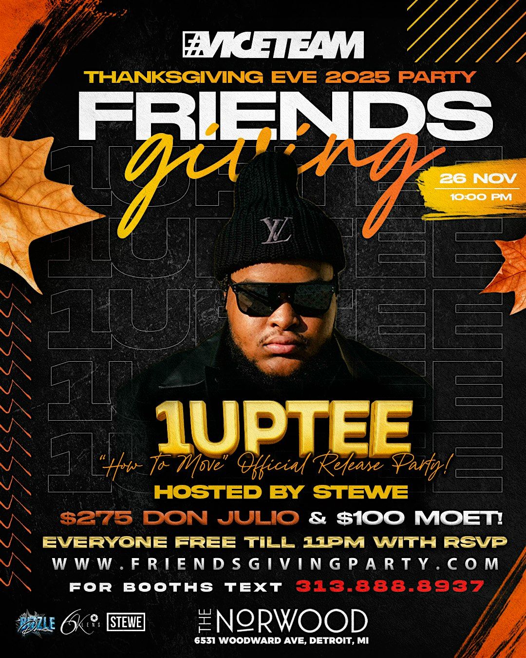 Friendsgiving! ViceTeam Thanksgiving Eve Party 2025 1Uptee Release Party!