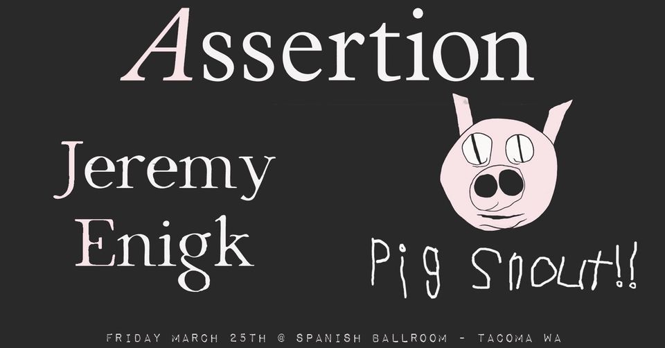 Assertion Jeremy Enigk Pig Snout At Spanish Ballroom Spanish 
