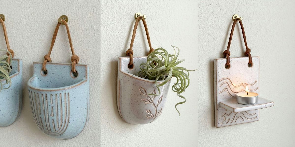 POTTERY 101: Pocket Planters & Wall Sconces