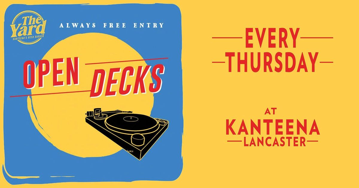 Open Decks Every Thursday \u203c\ufe0f