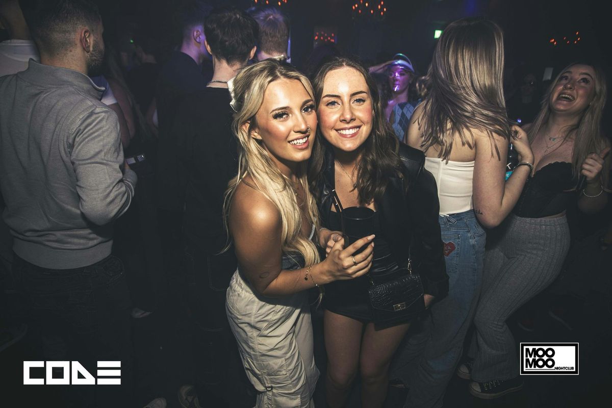 CODE Friday 28th August At MooMoo!