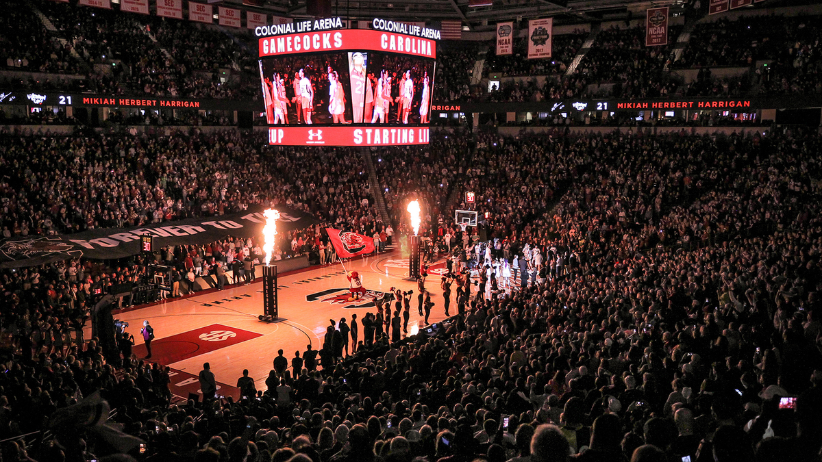 South Carolina Gamecocks at Oklahoma Sooners Womens Basketball at Lloyd Noble Center