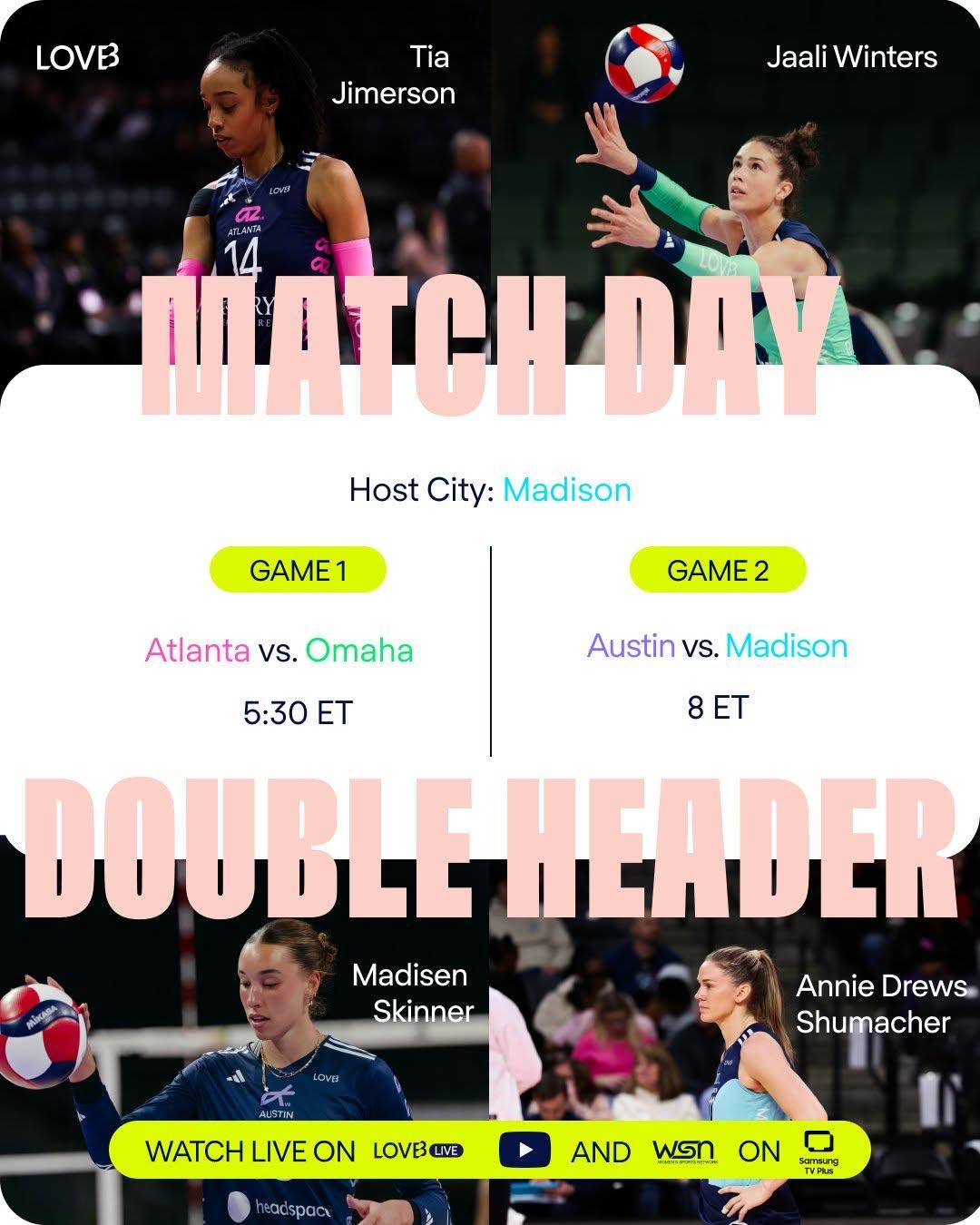 LOVB Atlanta at LOVB Madison at Coliseum at Alliant Energy Center