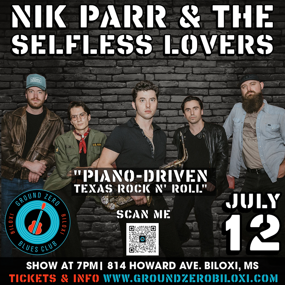 Nik Parr and The Selfless Lovers at The Peppermint Club