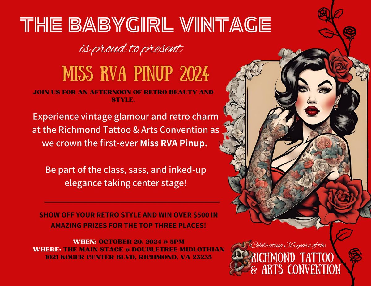 Miss RVA Pinup 2024 Richmond Tattoo & Arts Convention, Midlothian, VA