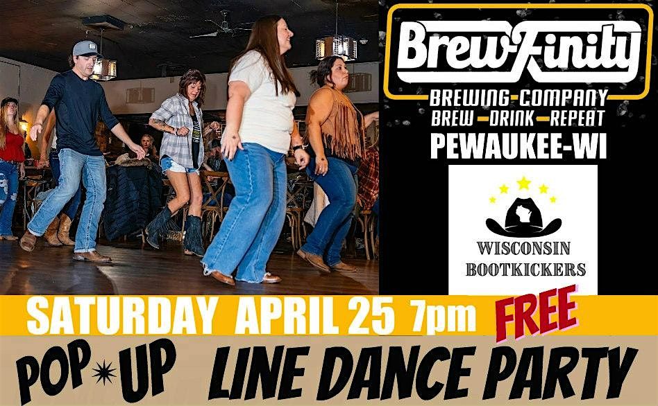 Pop Up Line Dance Party \/ Brewfinity Brewing Pewaukee \/ FREE
