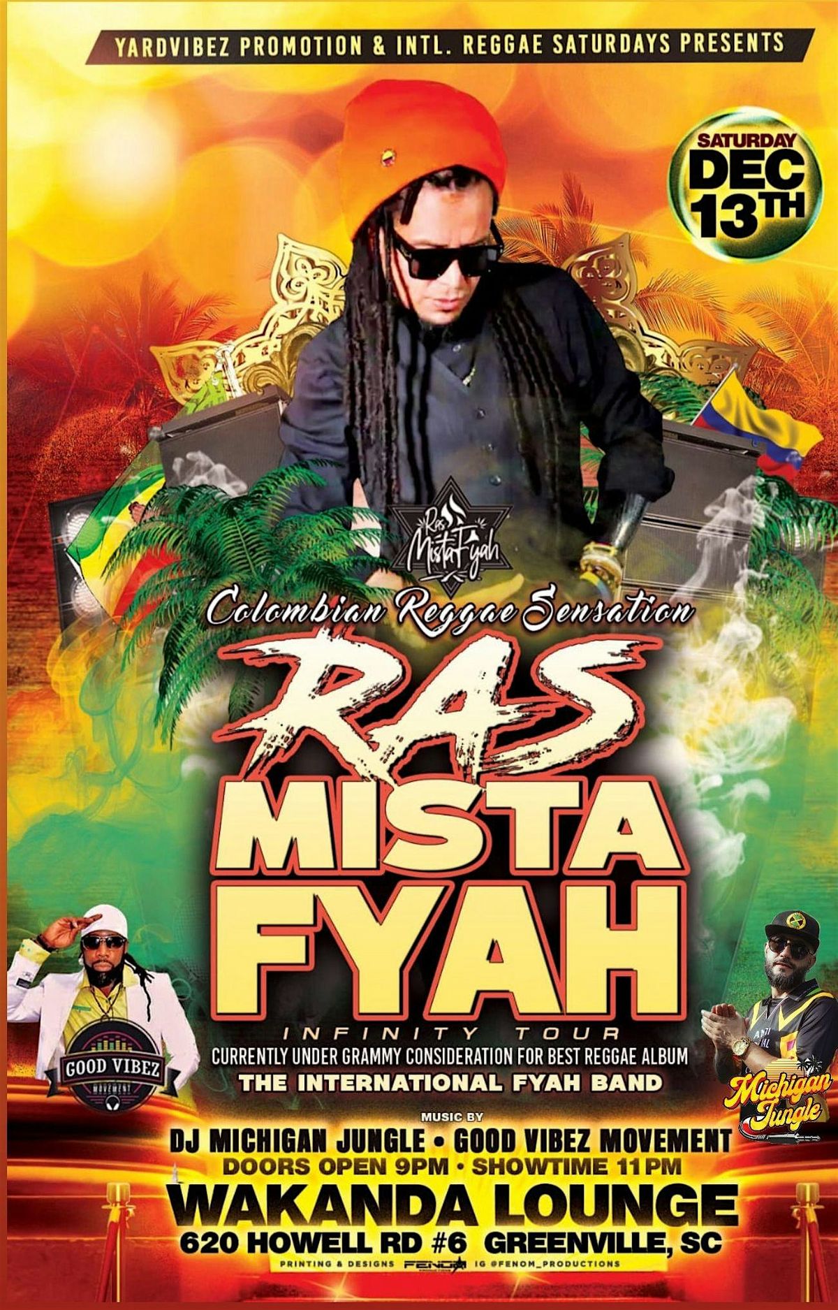 RASMISTAFYAH & The International Fyah Band's Infinity Tour