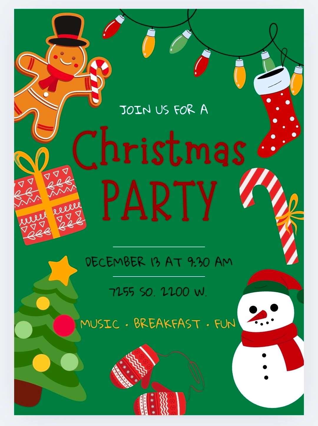 Camelot Park Neighborhood Christmas Breakfast