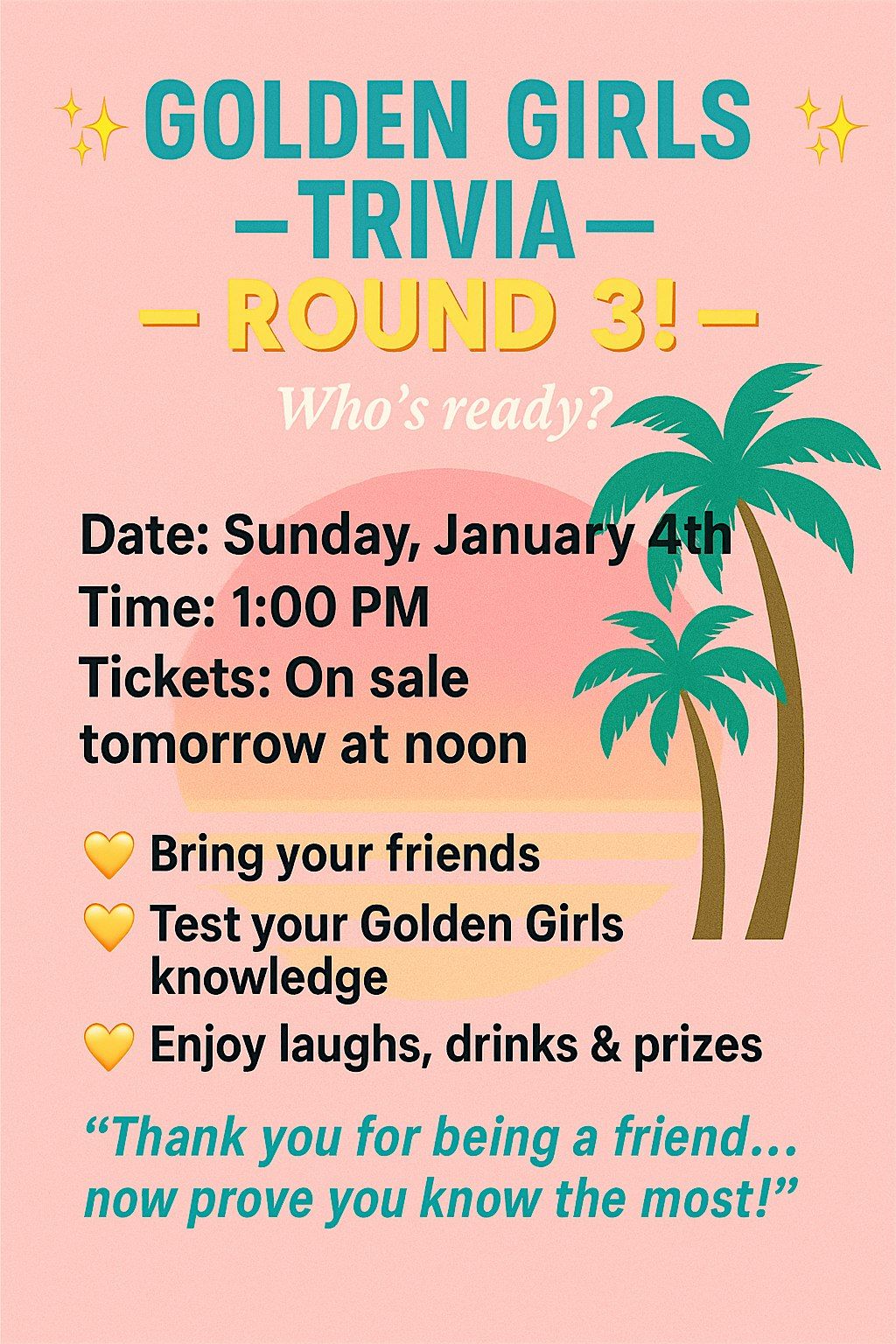 Golden Girls Christmas Trivia -round 3